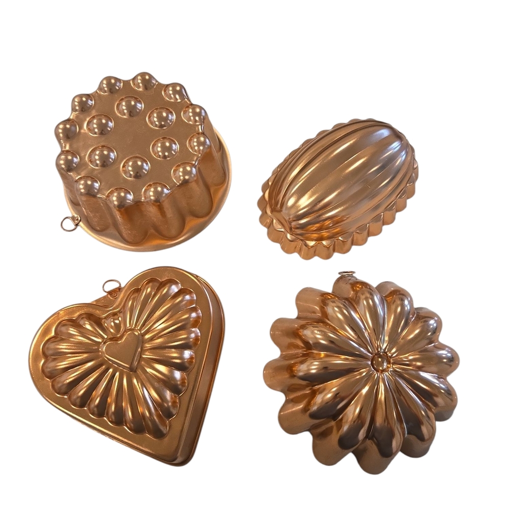 Vintage Copper Jello Gelatin Molds